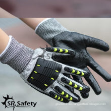 SRSAFETY alta calidad TPR resistente al impacto guantes mechnical